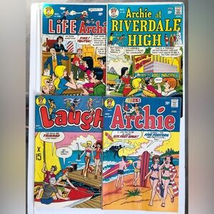 1973 Archie # 11, #138, #230 & Laugh #271 Vintage Comic Book Set
